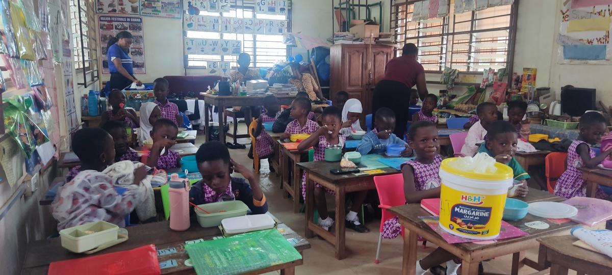 School Feeding Program in Session