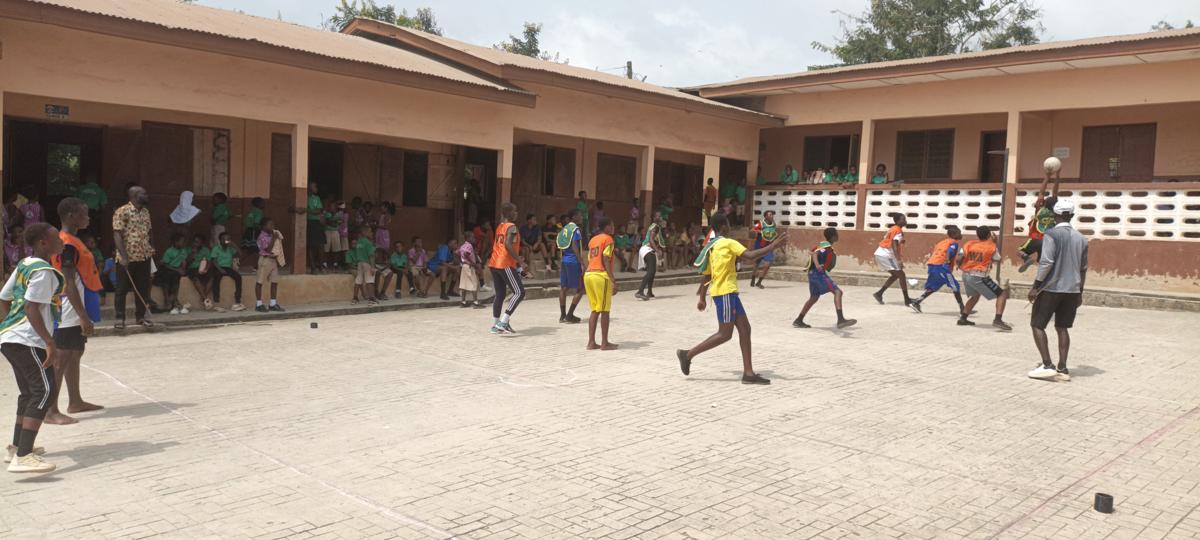 A friendly Netball match between Pinanko and Kweikuma MA