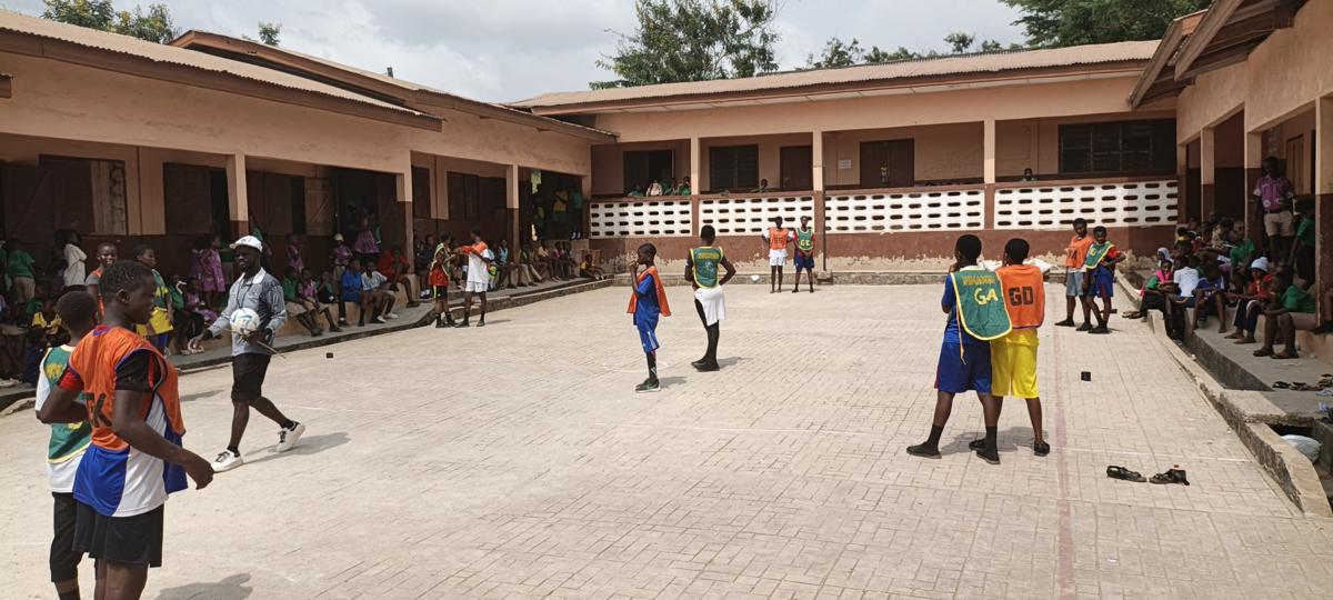 A friendly Netball match between Pinanko and Kweikuma MA